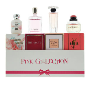 Yves Saint Laurent / Lancome Pink Collection 4 Piece Gift Set: YSL Paris Eau De Parfum 7.5ml - Tresor in Love Eau De Parfum 5ml -