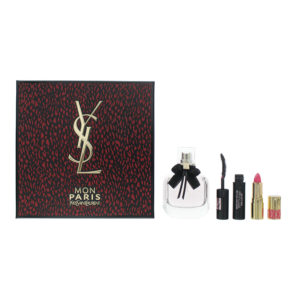 Yves Saint Laurent Mon Paris 3 Piece Gift Set: Eau De Parfum 50ml - Mascara 2ml - Lipstick No.49 1.3g