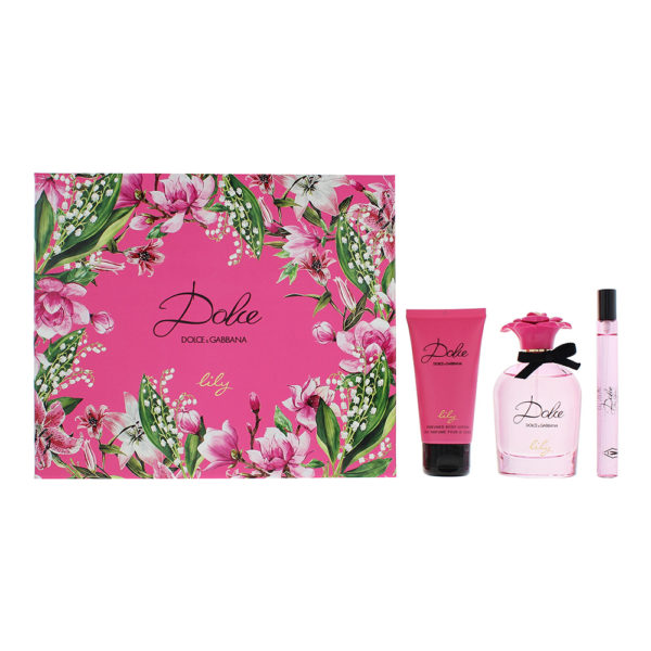Dolce  Gabbana Dolce Lily 3 Piece Gift Set: Eau De Toilette 75ml - Eau De Toilette 10ml - Body Lotion 50ml